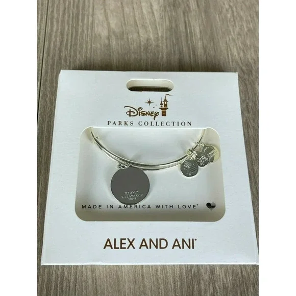 Alex And Ani 2019 Disney Parks Bracelet Bangle Collection D23 Expo Charm Silver - Picture 2 of 4